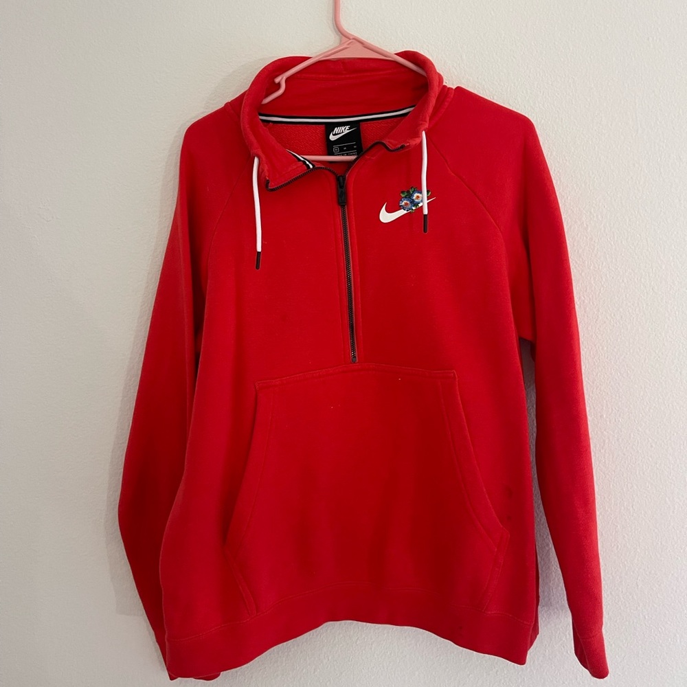 🔥USED🔥 Nike Floral Red Sweater